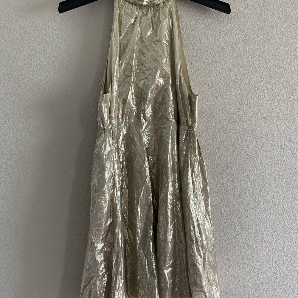Alice + Olivia dress medium metallic